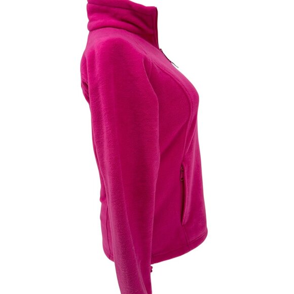 Columbia Fleece Jacket Womens L Purple Pizzazz Full Zip Warm Polyester Soft Cozy - Picture 3 of 12